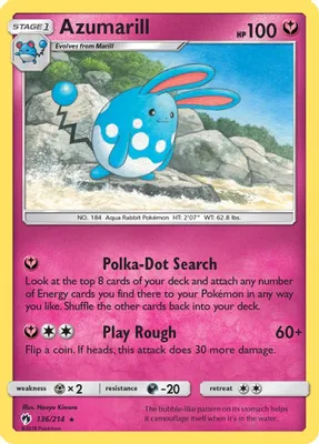 Azumarill from SM - Lost Thunder