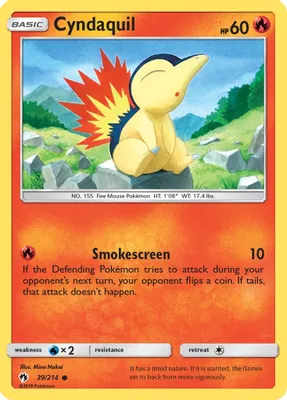 Cyndaquil (39) from SM - Lost Thunder