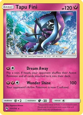 Tapu Fini from SM - Lost Thunder