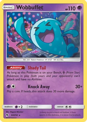 Wobbuffet from SM - Lost Thunder