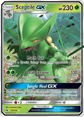 Sceptile GX from SM - Lost Thunder