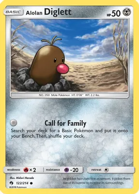 Alolan Diglett from SM - Lost Thunder