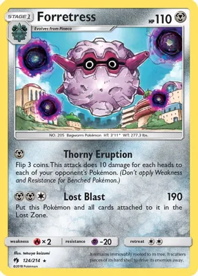 Forretress from SM - Lost Thunder