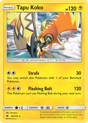 Tapu Koko from SM - Lost Thunder