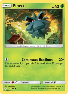 Pineco from SM - Lost Thunder