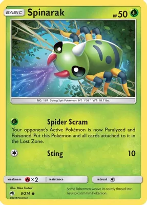 Spinarak from SM - Lost Thunder