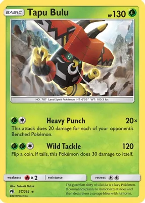 Tapu Bulu from SM - Lost Thunder