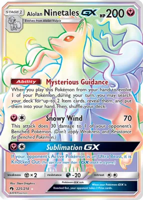 Alolan Ninetales GX (Secret) from SM - Lost Thunder