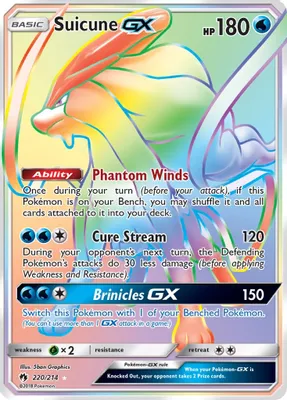 Suicune GX (Secret) from SM - Lost Thunder