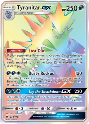 Tyranitar GX (Secret) from SM - Lost Thunder