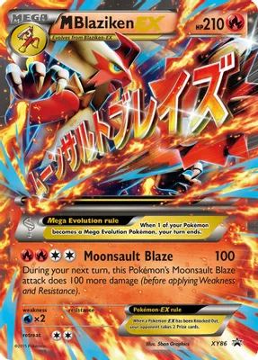 M Blaziken EX from XY Promos