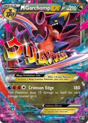 M Garchomp EX - XY168 from XY Promos