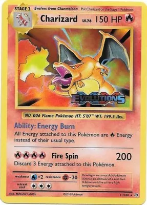 Charizard (XY Evolutions Prerelease) from XY Promos