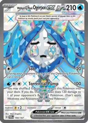 Wellspring Mask Ogerpon ex - 194/167 from SV06: Twilight Masquerade