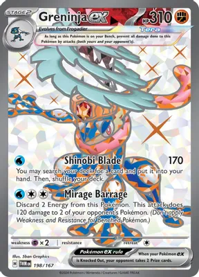 Greninja ex - 198/167 from SV06: Twilight Masquerade
