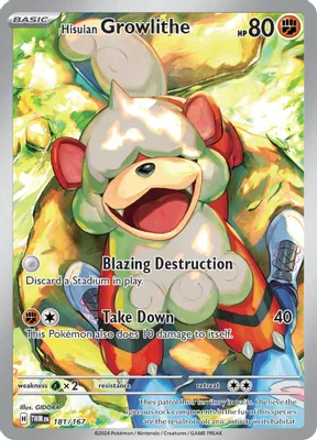 Hisuian Growlithe - 181/167 from SV06: Twilight Masquerade