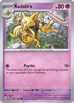 Kadabra from SV06: Twilight Masquerade