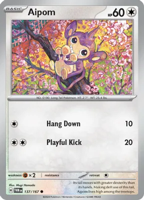 Aipom from SV06: Twilight Masquerade