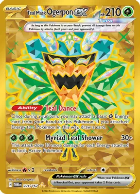 Teal Mask Ogerpon ex - 221/167 from SV06: Twilight Masquerade