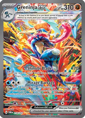 Greninja ex - 214/167 from SV06: Twilight Masquerade