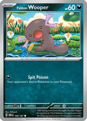 Paldean Wooper - 126/197 from SV03: Obsidian Flames