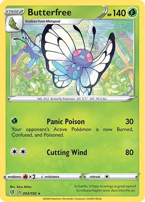 Butterfree from SWSH02: Rebel Clash