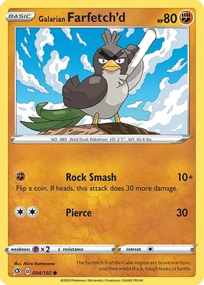 Galarian Farfetch'd from SWSH02: Rebel Clash