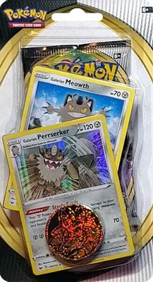 Sword & Shield Single Blister Pack [Galarian Meowth & Galarian Perrserker]