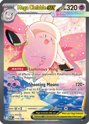 Mega Clefable ex - 119/088 from ME03: Perfect Order