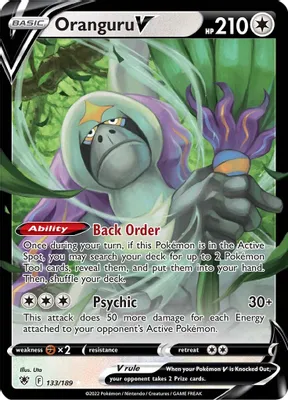 Oranguru V from SWSH10: Astral Radiance