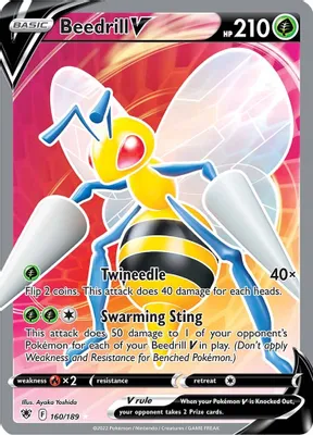Beedrill V (Full Art) from SWSH10: Astral Radiance