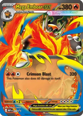 Mega Emboar ex - 035 from ME: Mega Evolution Promo