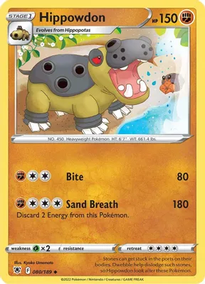 Hippowdon from SWSH10: Astral Radiance