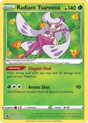 Radiant Tsareena from SWSH12: Silver Tempest