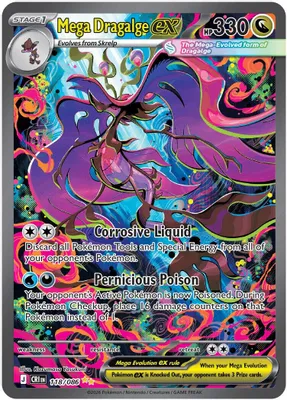 Mega Dragalge ex - 118/086 from ME04: Chaos Rising