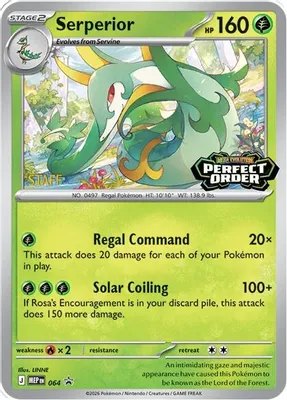 Serperior - 064 [Staff] from ME: Mega Evolution Promo