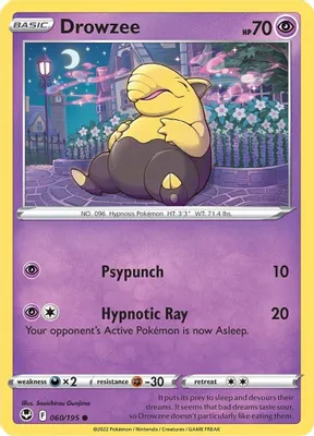 Drowzee from SWSH12: Silver Tempest
