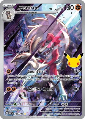 Lycanroc - 138/128 from ME: 30th Celebration