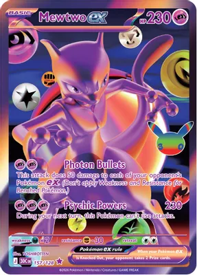 Mewtwo ex - 157/128 from ME: 30th Celebration