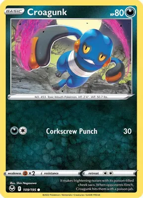 Croagunk from SWSH12: Silver Tempest