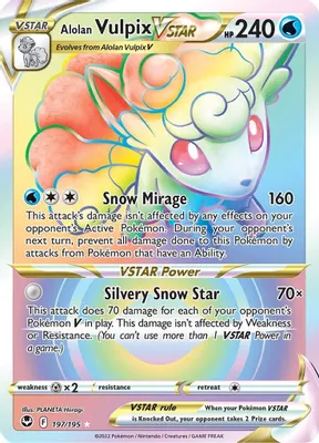 Alolan Vulpix VSTAR (Secret) from SWSH12: Silver Tempest