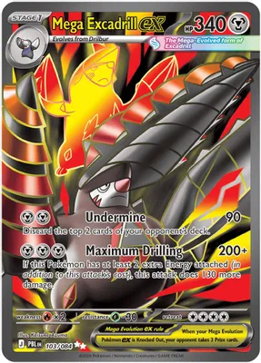 Mega Excadrill ex - 103/084 from ME05: Pitch Black
