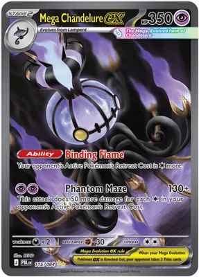 Mega Chandelure ex - 115/084 from ME05: Pitch Black