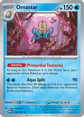 Omastar from SV: Scarlet & Violet 151