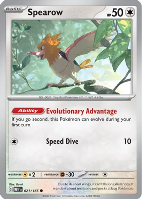 Spearow from SV: Scarlet & Violet 151