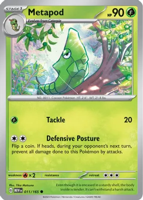 Metapod from SV: Scarlet & Violet 151