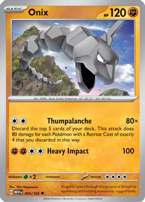 Onix from SV: Scarlet & Violet 151