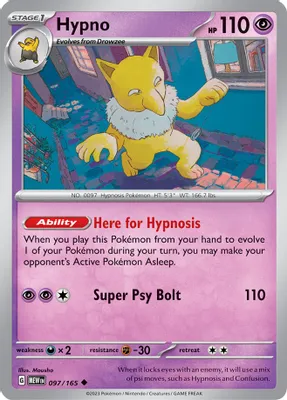 Hypno from SV: Scarlet & Violet 151