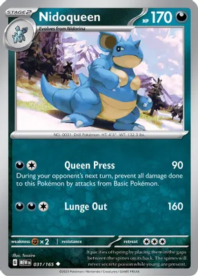 Nidoqueen from SV: Scarlet & Violet 151