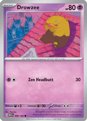 Drowzee from SV: Scarlet & Violet 151